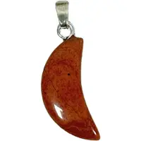 Ruben Robijn Jaspis rood edelsteen maanhanger 20 mm