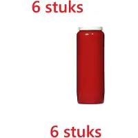 Spaas noveenkaarsen rood *** 6 STUKS *** 9 dagen branders - uitstekende kwaliteit