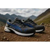 Puma Veiligheidsschoenen S1P SRA HRO 64.259.0 - Grijs/Zilver/Blauw - Maat 43 (Art. 64.259.0)