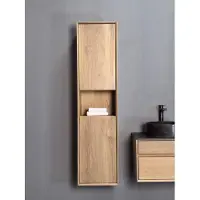 B-Stone Perryton eiken kolomkast met open vak 160cm