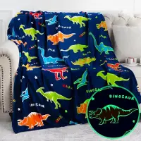 BOTC Fleece deken voor Kinder - 150x180cm - FLichtgevende deken - Glow in the Dark - Super Zacht, Warm en Donzig - Cadeau