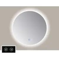 Sanicare Spiegel tutti rond 90 cm met led ambiance rondom en spiegelverwarming