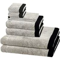 Cawö Sonstiges 2 X washandjes 2 X gasten- 2 X douche- 2 X handdoek - in set 8 pack Lifestyle Splash