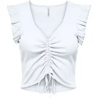 ONLY - ONLLAILA LIFE S/L RUCHING TOP JRS - Dames - Blouses