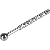 Rimba 'Ribbed Urethral Plug Hollow', 14 cm