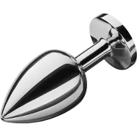 Rimba Grote roestvrijstalen Buttplug, 10 cm