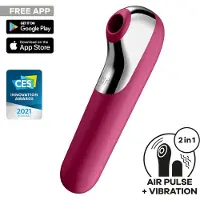 Satisfyer 'Dual Love Connect App', vibrator + drukgolfspeeltje