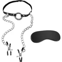Fetish Fantasy O-Ring Gag & Clamps