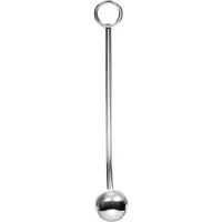 Rimba Roestvrijstalen anaalhaak met bal, 37 cm