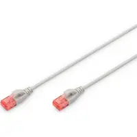 Digitus DK-1617-030S, Slimme patchkabel, Cat. 6, U/UTP, 3,0 meter, grijs