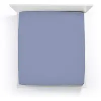 Bella Donna Jersey La Piccola Topperhoeslaken 140x210-220 cm blauwgrijs-0209