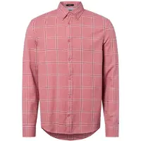Tommy Hilfiger Tjm Essential Twill Shirt Tahiti Berry Check Maat: XL | Casual Overhemden Outlet | Heren | Roze