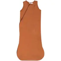 Snoozebaby Baby Slaapzak 0-6 mnd - Lente- & Zomerslaapzak biologisch katoen - TOG 1.0 Toffee Brown - Bruin -