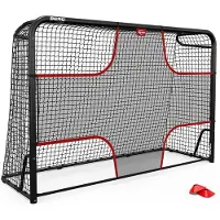 Berg SportsGoal M Voetbaldoel met Target Net - Voetbaldoel 240x160 cm - Voetbaldoel met geïntegreerde scoreteller - Inclusief 4 pionnen - Voetbaldoel Zwart/Rood