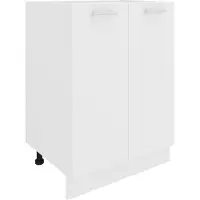 VCM Esilo keuken onderkast 60 cm 2 deurenwit.