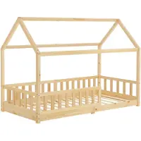Juskys Kinderbed Marli - 90 x 200 cm - Houtkleur