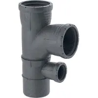 Geberit Silent-Pro Gecombineerd bochtstuk 87,5°, DN 100 / 90 / 50, 393.556.14.1
