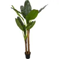 WDMT Kunststof bananenplant groot ø 45 x 160 cm groen