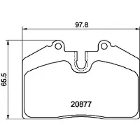 Hella 8DB 355 046-801 Remblokken