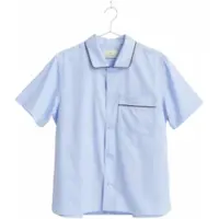 HAY Pyjamashirt Outline Soft Blue-XS / S