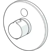 Hansa functionele eenheid met decoratieve set en thermostaat, Hansaelectra, verchroomd, artikelnummer 80909001