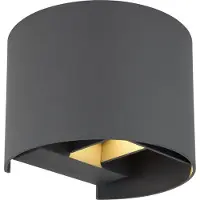 Globo Lighting Wandlamp Veronika S antraciet
