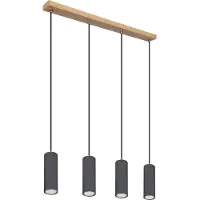 Globo Hanglamp Robby 4 Lichts Hout
