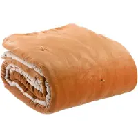 Vivaraise Geknoopte stippen deken Elise - - Roest - 140 x 200 cm