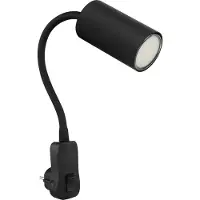 Globo Zwarte lamp Robby stopcontact
