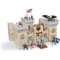 Papo - Medieval & Fantasy - Weapon Master Castle - 60002 - Wooden playset for Figurines - Collectible - for Children - Suitable for Boys and Girls - f