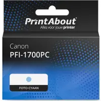 PrintAbout Huismerk Canon PFI-1700PC Inktcartridge Foto-cyaan