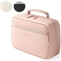 Onyx Toilettas Roze - Make Up Tasje - Cosmetica Organizer - Make-Up Spiegel - Hangbaar - Dames en Heren - Maat: M