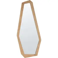 Beliani CHANU - Wandspiegel - Lichtbruin - Hout