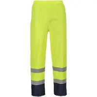 Portwest Hi-Vis Klassieke Tweekleuren Regenbroek H444
