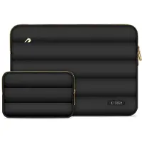 Tech-Protect Puffy MacBook 13 / 14 Inch Sleeve Zwart