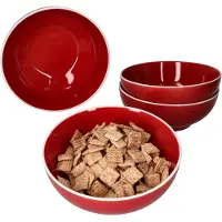 MamboCat Set van 4 kommen Linus rood - 404135