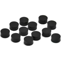 Göldo Dot 6mm zwart 12er pakket - Gitaaronderdeel