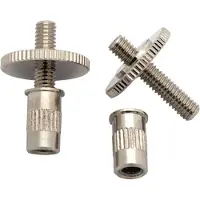 Göldo Tunamatic hoogtenversteller nikkel, 6mm DM, 11mm lang - Gitaaronderdeel