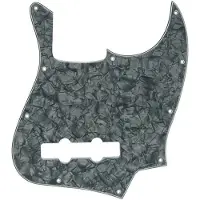 Fender Pickguard standaard Jazz bas zwart Pearl 4-Ply - Pickguard voor basgitaar