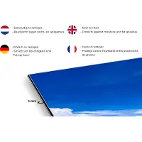 KitchenYeah Spatscherm keuken 120x80 cm - Kookplaat achterwand Strand - Palm - Hangstoel - Muurbeschermer - Spatwand fornuis - Hoogwaardig aluminium