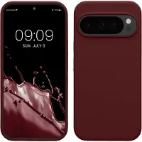 Kwmobile telefoonhoesje geschikt voor Google Pixel 10 / Pixel 10 Pro - Hoesje met siliconen coating - Smartphone case in bordeaux-violet