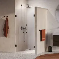 Brauer Void profielloze pendeldeuren 100cm gunmetal geborsteld PVD