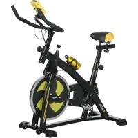HOMCOM - Fietstrainer - In hoogte verstelbaar - LCD-display - stabiel