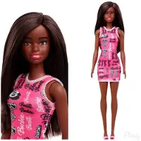 Barbie Multicoloured My First Pink Logo Dress Doll Dress Up Doll House Ages 3