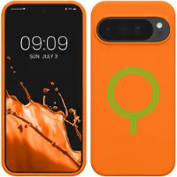 Kwmobile telefoonhoesje geschikt voor Google Pixel 10 Pro XL - Hoesje met magneet compatibel met MagSafe - Smartphone case in fruitig oranje