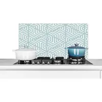 KitchenYeah Spatwand - Keuken - Geometrie - Driehoek - Spatscherm - Patronen - Abstract - Keuken - 80x40 cm