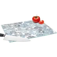 KitchenYeah Glazen Snijplank - 39x28 - Bloemen - Abstract - Patroon - Snijplanken Glas
