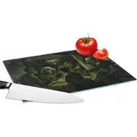 KitchenYeah Glazen Snijplank - 28x20 - De Aardappeleters - Vincent van Gogh - Snijplanken Glas
