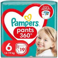 Pampers Pants Maat 6 – Luierbroekjes 14–19 kg – 19 stuks – 360° Pasvorm & Stop & Protect