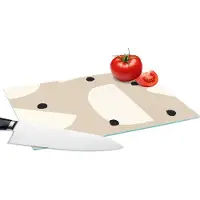 KitchenYeah Glazen Snijplank - 28x20 - Pastel - Abstract - Design - Snijplanken Glas